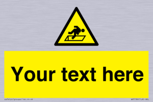 Custom Warning Hatch Sign